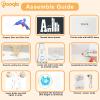 Pooqla 4 FT Marquee Light Up Letters, Giant LED Sign Cool White and Warm White Marquee Letter 4 Feet Tall, Big Mosaic Letter Y for Balloons Birthday Party Anniversary Wedding Decorations view 4
