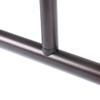 Rustproof Aluminum D-Shape Shower Rod with Ceiling Support, Oil Rubbled Bronze - 60 in. view 4
