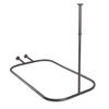 Utopia Alley Rustproof Wall Mounted Aluminum Hoop Shower Rod | Ceiling Support for Clawfoot Tub, 54 Inch Extra Large Size by 26 Inch, Stylish & Comfortable Bathroom Decor, Bronze (64"L x 26"W) view 1