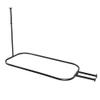 Utopia Alley Rustproof Wall Mounted Aluminum Hoop Shower Rod | Ceiling Support for Clawfoot Tub, 54 Inch Extra Large Size by 26 Inch, Stylish & Comfortable Bathroom Decor, Black Finish (64"L x 26"W) view 1