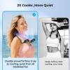 AMACOOL Portable Neck Fan, Lightweight Wearable with Hands-Free Comfort view 2