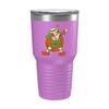 BeeTeeStore Funny Christmas Cup - Happy Holidays Cup, Dabbing Elf - 30oz Light Purple Tea, Coffee Tumbler view 1