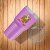 BeeTeeStore Funny Christmas Cup - Happy Holidays Cup, Dabbing Elf - 30oz Light Purple Tea, Coffee Tumbler view 2