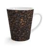 Close Up Coffee Beans Latte mug view 1