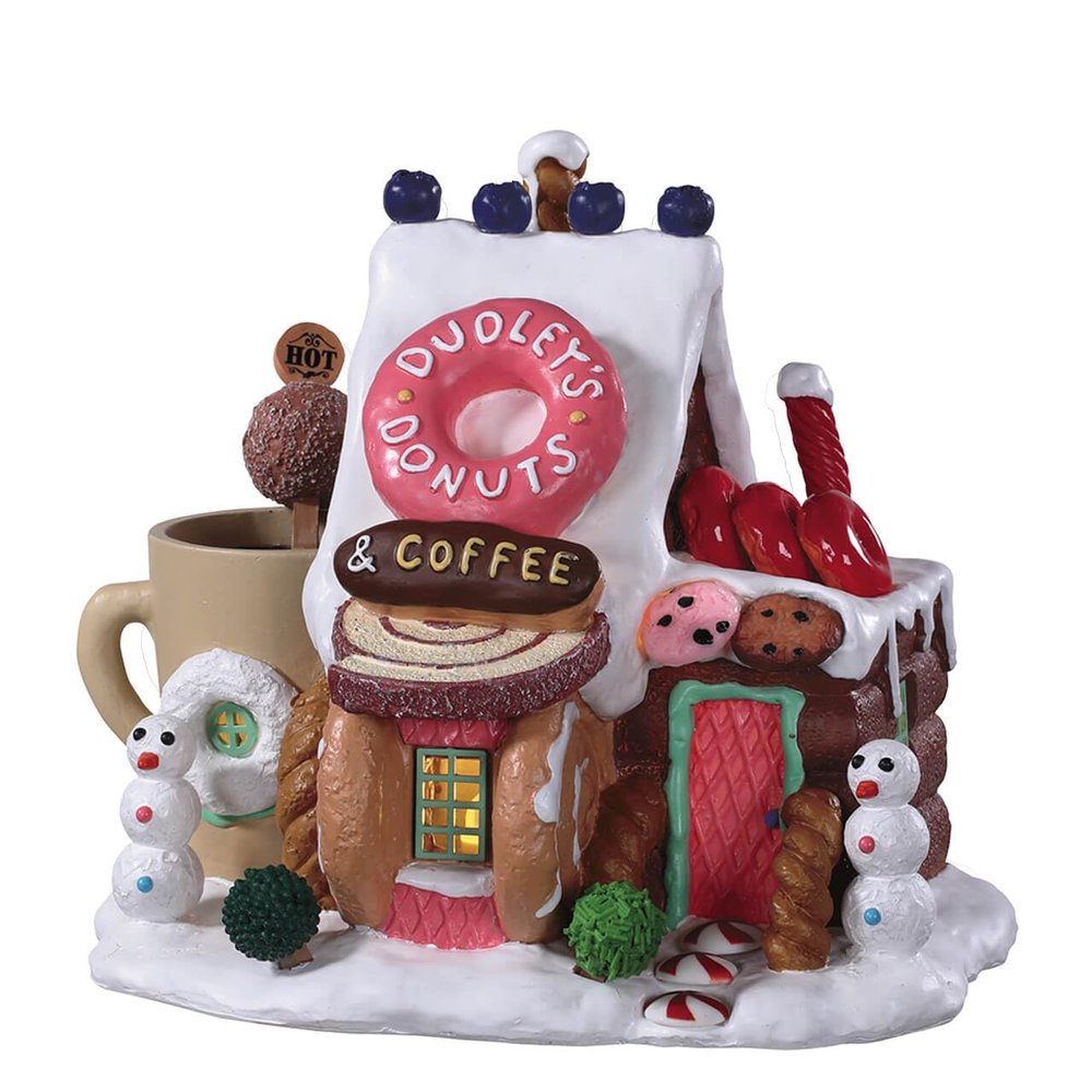 Lemax Village Collection Dudley's Donut Shop, B/O #95529