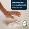 Serta CopperGel Cooling, Pressure-Relieving Memory Foam Mattress Topper, 2 Inch, King view 3