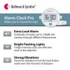 Bellman & Symfon Vibrating Alarm Clock Pro with Bed Shaker - Loud Alarm, Flashing LED Night Lights for Heavy Sleepers, Hard of Hearing and Deaf People - Alarm Clocks for Bedrooms with Backup Batteries view 2