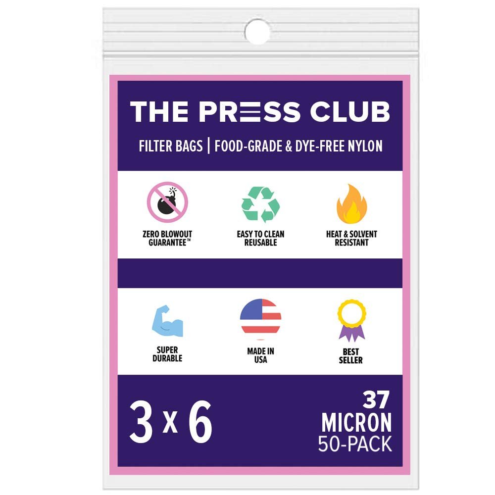37 Micron | Premium Nylon Tea Filter Bags | 3" x 6" | 50 Pack