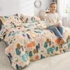 ARL HOME Cartoon Forest Bear Twin Size Kids Quilt Set - 3 Piece Bedding Set - Quilt, 2 Pillow Shams - Machine Washable - Soft, Smooth, Light and Free Breathing Seasons view 2