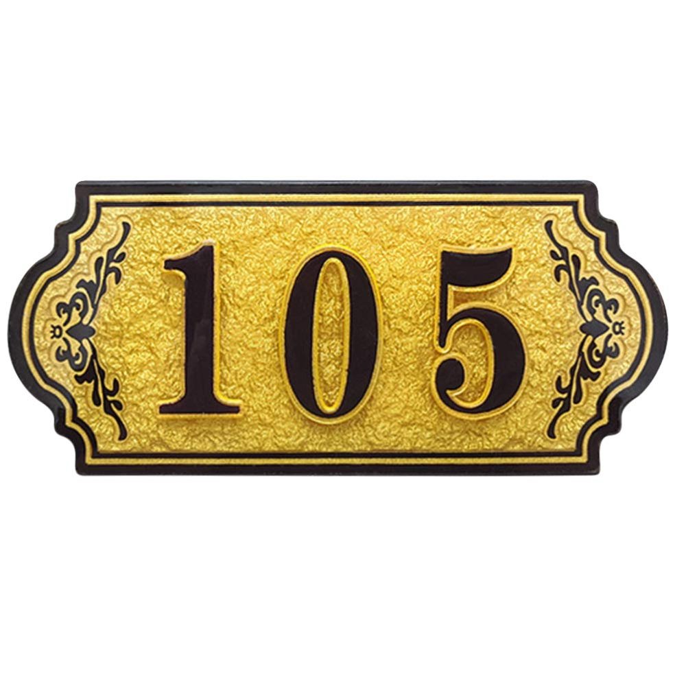 Customized Home Address Number Sign Personalized Plaque Custom House Door Room Wall Street Name Acrylic Plate Customizable Housewarming Gift for Home Office Hotel Apartment - 7.1x3.2 inch