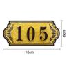 Customized Home Address Number Sign Personalized Plaque Custom House Door Room Wall Street Name Acrylic Plate Customizable Housewarming Gift for Home Office Hotel Apartment - 7.1x3.2 inch view 2