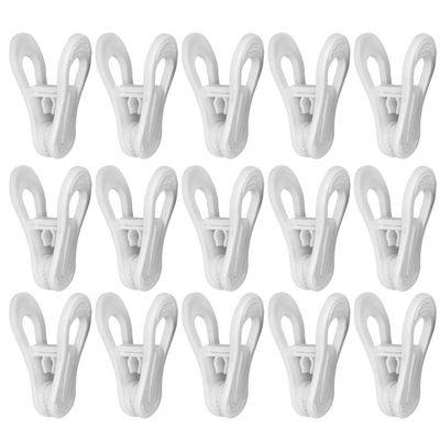 Cabilock 25-Pack Windproof Clothes Pins Plastic Clothespins with Non-Slip Teeth and Middle Buckle for Secure Clothes Drying Indoor Outdoor Laundry Clips