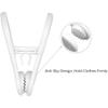 Cabilock 25-Pack Windproof Clothes Pins Plastic Clothespins with Non-Slip Teeth and Middle Buckle for Secure Clothes Drying Indoor Outdoor Laundry Clips view 3