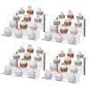 CECOLIC Acrylic Riser Shelf 4 Tier Clear Display Stand for Collectibles Pop Figures, Cupcakes, Perfumes, Display Risers for Decorating & Organizing - 11.8 x 10.8 x 6.5 in (Large, 4 Pack) view 1