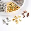 SSLA Jewelry Beading Set, Metal Alloy Spacer Bead Locate Interval Beads for Bracelets Pendants DIY Craft Accessories,4/5mm Table Decor (Size : 5mm 250pcs) view 1