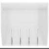 Crosley Furniture Harper Entryway Storage Wall Shelf, with Coat Rack Hooks for Hanging, White view 2