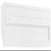 Crosley Furniture Harper Entryway Storage Wall Shelf, with Coat Rack Hooks for Hanging, White view 3