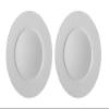 Bernardaud Ecume White Pair of Dinner Plates 10.5" view 1