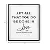 Let All That You Do Be Done in Love 11" x 14" UNFRAMED Print Home Dcor, Bible Quote Wall Art view 2