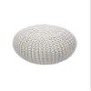 nuLOOM Ling Round Knit Ottoman Pouf view 2