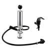 FERRODAY 4" Beer Keg Tap Heavy Duty Complete D-System Keg Pump US Beer Keg Pump for Sankey Keg Party Pump Picnic Keg Tap Keg Hand Pump Draft Beer Kegerator Pump Easy Lock 4 Inch Keg Pump Soda Pump view 1