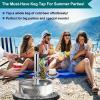 FERRODAY 4" Beer Keg Tap Heavy Duty Complete D-System Keg Pump US Beer Keg Pump for Sankey Keg Party Pump Picnic Keg Tap Keg Hand Pump Draft Beer Kegerator Pump Easy Lock 4 Inch Keg Pump Soda Pump view 3