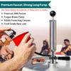 FERRODAY 4" Beer Keg Tap Heavy Duty Complete D-System Keg Pump US Beer Keg Pump for Sankey Keg Party Pump Picnic Keg Tap Keg Hand Pump Draft Beer Kegerator Pump Easy Lock 4 Inch Keg Pump Soda Pump view 4