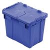Attached Lid Container,0.6 cu. ft,Blue view 1