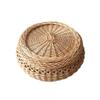 Egg Basket, With Lid Modern Simple Weave Hamper For Picnic Food Fruit Bread Bathroom Storage (Size : Diameter 26cm) view 1