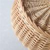 Egg Basket, With Lid Modern Simple Weave Hamper For Picnic Food Fruit Bread Bathroom Storage (Size : Diameter 26cm) view 2