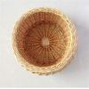 Egg Basket, With Lid Modern Simple Weave Hamper For Picnic Food Fruit Bread Bathroom Storage (Size : Diameter 26cm) view 3
