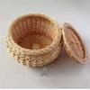 Egg Basket, With Lid Modern Simple Weave Hamper For Picnic Food Fruit Bread Bathroom Storage (Size : Diameter 26cm) view 4