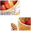 Egg Basket, Modern Simple Portable Weave Hamper For Picnic Food Fruit Bread Bathroom Storage (Color : S) view 4