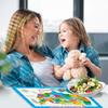Simply Magic 5 Placemats for Kids - Kids Placemat Non Slip, Washable Reusable Children Placemat, Educational Placemats: USA and World Maps, Periodic Table, US Presidents, Plastic Place Mats for Kids view 2