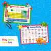 Simply Magic 5 Placemats for Kids - Kids Placemat Non Slip, Washable Reusable Children Placemat, Educational Placemats: USA and World Maps, Periodic Table, US Presidents, Plastic Place Mats for Kids view 4