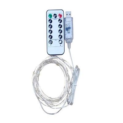 FixtureDisplays LED USB Copper Wire Fairy String Lights Twinkle Party Home Decor w/Remote 14606-NPF