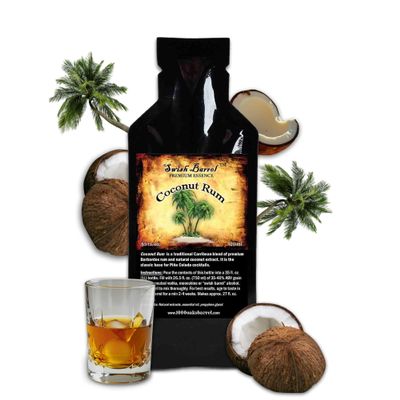 Coconut Rum Essence, Bootleg Kit Refills, DIY Liquor Flavoring, 20ml