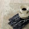 Oriental Weavers Evolution Area Rug - 0960A - 6'7" x 9'6" - in Beige/Grey - Modern Industrial Style, Stain Resistant, Family and Pet Friendly, Dining, Living Room Rug view 2