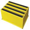 1 Step,Plastic Step Stand,500 lb. Load Capacity,Yellow view 1