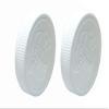 Child Resistant Cap (Pictorial) w/Foam Liner (3-ply), 89-400, White (Pack of 2) view 1