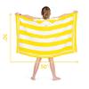 Premium Hooded Beach Towel for Kids Aged 3-10 | Drawstring Carry Bag Included | Size 30"x50" | Classic Children's Beach Towels for Girls and Boys | 100% Cotton Kids Beach Towel- Sunshine Yellow view 3