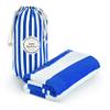 Premium Large Hooded Beach Towel for Kids Aged 3-10 | Drawstring Carry Bag Included | Size 30"x50" | Classic Children's Beach Towels for Girls and Boys | 100% Cotton Kids Beach Towel- Ocean Blue view 2