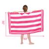 Premium Hooded Beach Towel for Kids Aged 3-10 | Drawstring Carry Bag Included | Size 30"x50" | Classic Children's Beach Towels for Girls and Boys | 100% Cotton Kids Beach Towel- Starfish Pink view 4