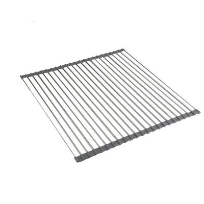 Ahyuan Roll up Dish Drying Rack Over The Sink Kitchen Roll up Sink Drying Rack Portable Dish Drainer Foldable Dish Drying Rack (Warm Gray, 20.5''X16.9'')