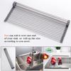 Ahyuan Roll up Dish Drying Rack Over The Sink Kitchen Roll up Sink Drying Rack Portable Dish Drainer Foldable Dish Drying Rack (Warm Gray, 20.5''X16.9'') view 4