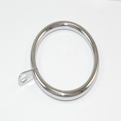 100 x Chromed Steel Curtain Pole Rod Rings Fixed Eye ID 42mm - OD 52mm