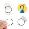 OOTSR 2cm Adhesive Ceiling Hook Small Disc Hanging Hook with 2.5cm Binding Rings, Sticky Disc Powerful Poster Holder Ceiling Suspension and Wall Hooks Strong Tape Ceiling Flagpole Set view 2