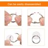 OOTSR 2cm Adhesive Ceiling Hook Small Disc Hanging Hook with 2.5cm Binding Rings, Sticky Disc Powerful Poster Holder Ceiling Suspension and Wall Hooks Strong Tape Ceiling Flagpole Set view 4