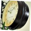 BESPORTBLE Antique Wall Clock Vintage Double Sided Large Wall Clock Silent Iron Metal Decor for Home view 3