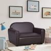 FANTASK Child s Sofa, Kid Armrest Sofa Chair Living Room Furniture, Kids Sofa Lounge Bed with Hidden Storage Compartment, Double Seat Upholstered Armchair, Great Gift for Kids, Toddlers view 2